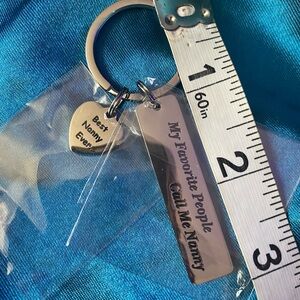 Silver Keychain with Heart Charm